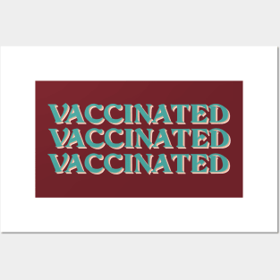 vaccine tipography Posters and Art